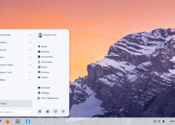 Escritorio de Zorin OS 18 con interfaz similar a Windows y macOS
