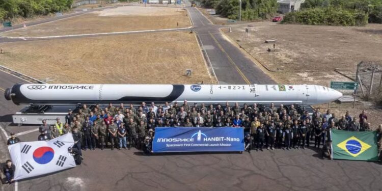 Empresa surcoreana lanza el primer cohete comercial desde Brasil pero pierde su señal