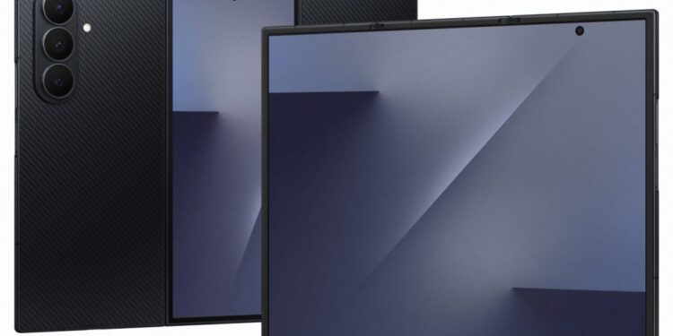 Samsung Galaxy Z TriFold smartphone triple plegable con pantalla de 10 pulgadas desplegado